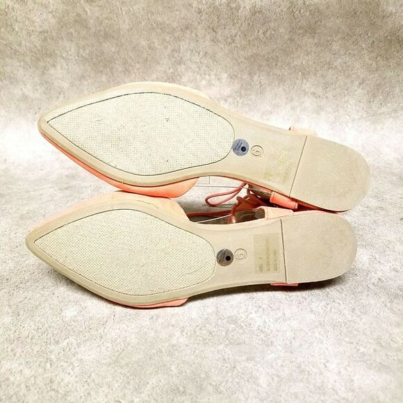 Charlotte Russe Womens Ariel Size 6 Pink Ankle Strap D'Orsay Pointed Toe Flats - Picture 9 of 10